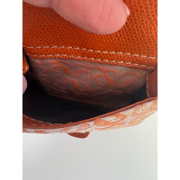 Loewe Orange Anagram Canvas and Leather Boston Bag - Picture 9 of 11